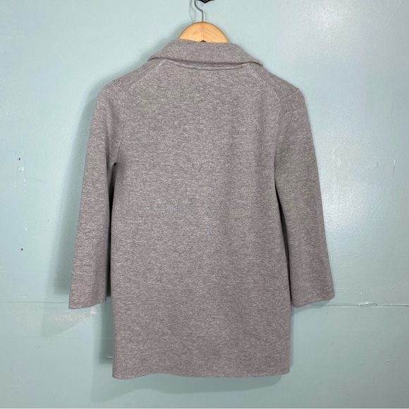 J Crew J0244 Gray Sophie Open Front Sweater Blazer XXS - Picture 5 of 7